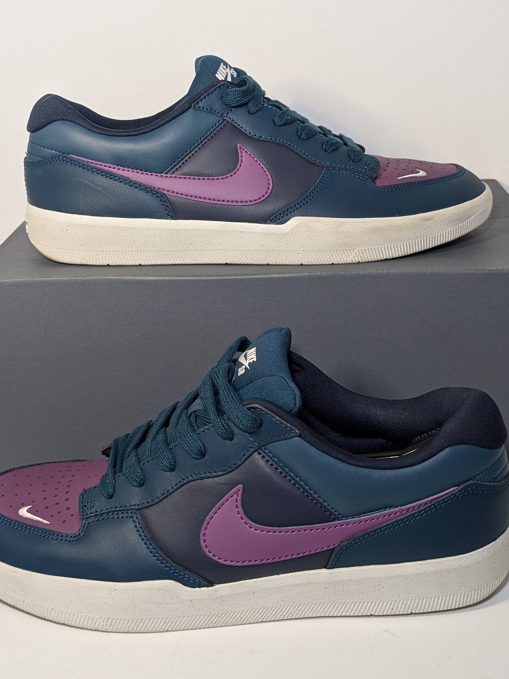 Nike SB Force 58 Premium Obsidian/Midnight Turquoise/Viotech DH7505-40 Size 9.5